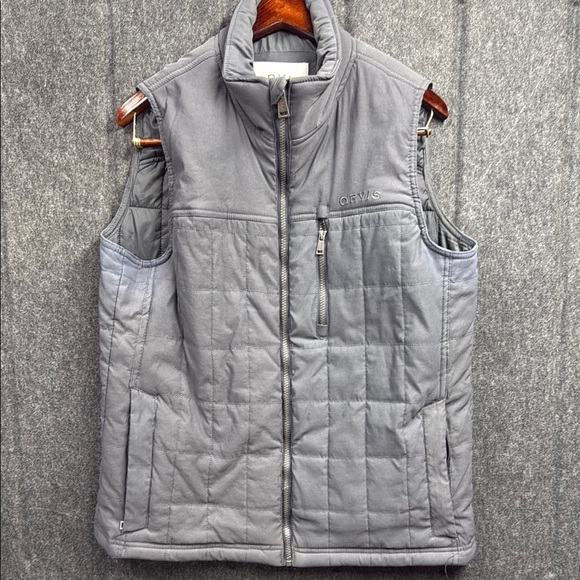 Orvis Gray Quilted Insulated Vest - Picture 1 of 3